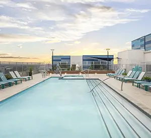 image of rooftop pool